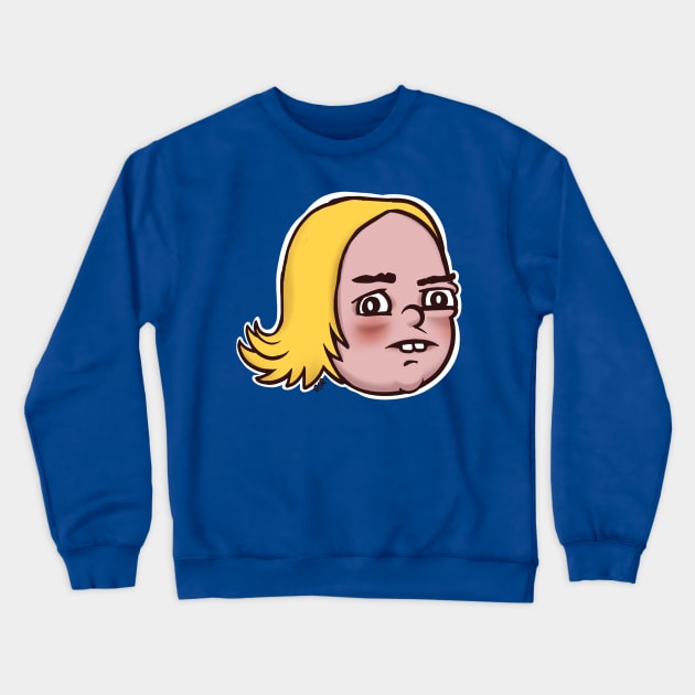 Side Eyeing Chloe Crewneck Sweatshirt by oscarsanchez